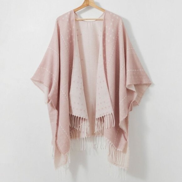 Gentle Fawn Pink Fringe Kimono NWT - Picture 1 of 3